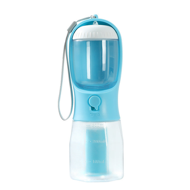 3-in-1 Portable Dog Water Bottle with Food Container & Waste Bag Holder