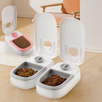 Automatic Pet Feeder with Stainless Steel Bowl – Gravity Food & Water Dispenser for Cats & Dogs