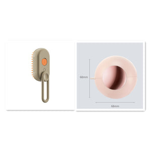 3-in-1 Electric Steam Pet Brush – Detangle, De-Shed & Massage for Cats and Dogs