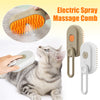 3-in-1 Electric Steam Pet Brush – Detangle, De-Shed & Massage for Cats and Dogs